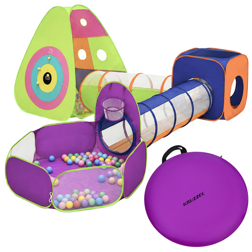 eng_pl_Kruzzel-5-in-1-Children-39-s-Tent-with-Tunnels-19350_8 5-i-1 legetelt med tunneler, boldbassin og 100 bolde