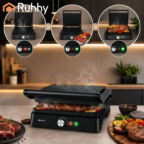 eng_pl_Ruhhy-26176-2000W-Electric-Grill-Toaster-19361_7 Elektrisk kontaktgrill og paninigrill 2000 W med temperaturregulering – sort