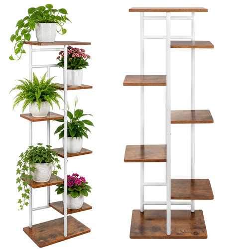 eng_pl_Standing-flower-stand-120cm-Gardlov-19367_6 Stående plantehylde i loftstil med 7 niveauer – 120 cm, hvid/træfarvet