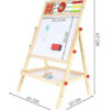 115535.jpg Dobbeltsidet tegnetavle i træ 6-i-1 med tilbehør – 67 cm