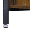 116368.jpg Garderobestativ med skohylde 80×40×180 cm vintage brun træ/stål finish