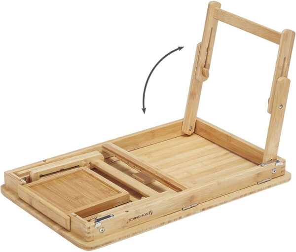 117070.jpg Sammenfoldeligt bærbar stativ i bambus 54,5×34,5×2,9 cm miljøvenlig