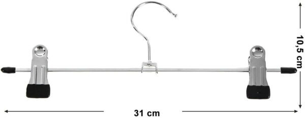 121242.jpg Buksebøjler i metal, 31 cm - forkromet, pakke med 20