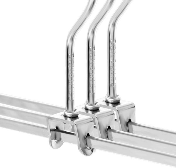121243.jpg Buksebøjler i metal, 31 cm - forkromet, pakke med 20