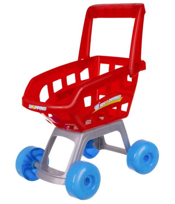 121750.jpg Legetøjssupermarked med kasseapparat og indkøbsvogn til børn
