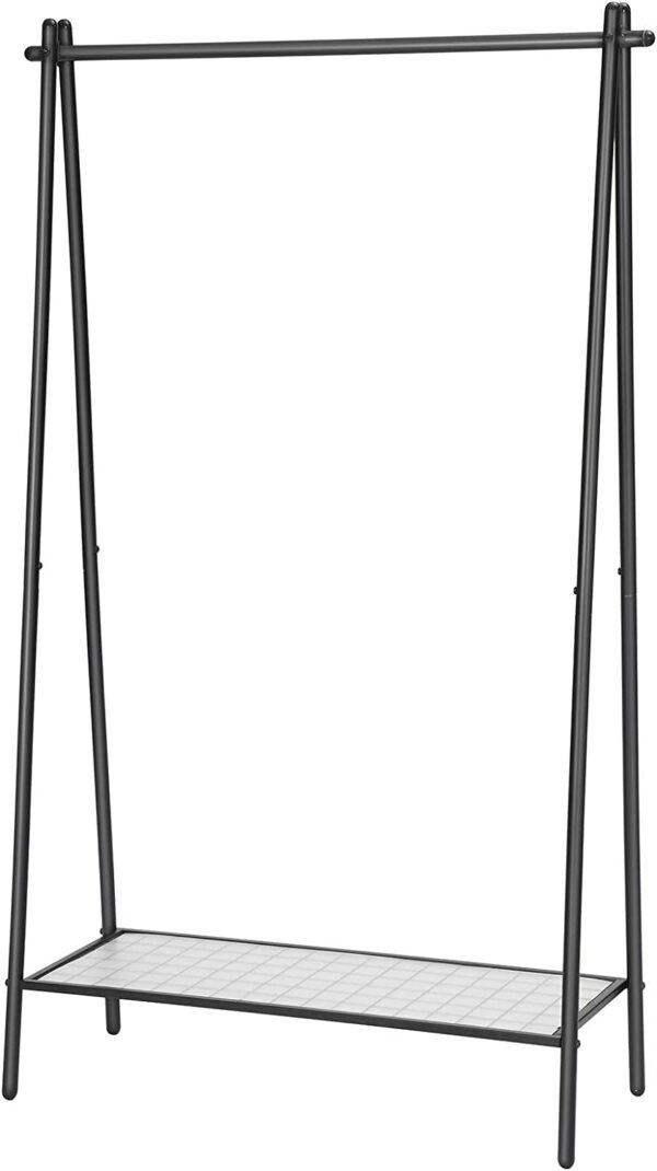 HSR23BK-0.jpg Tøjstativ i stål mat sort 92,5×33,5×153 cm