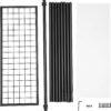 HSR23BK-5.jpg Tøjstativ i stål mat sort 92,5×33,5×153 cm