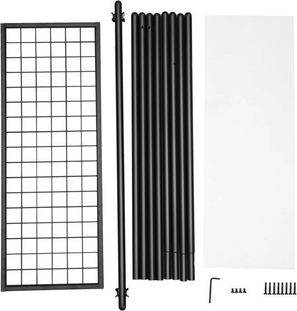 HSR23BK-5.jpg Tøjstativ i stål mat sort 92,5×33,5×153 cm