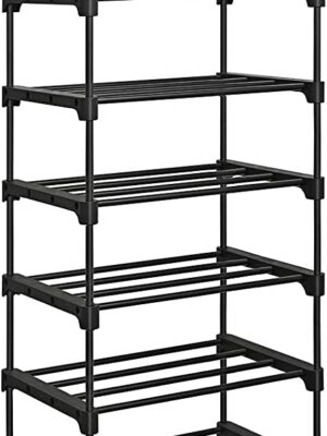 Skostativ Fleksible - reol 45x30x174 cm - Sort