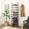 LSA25BK-2.jpg Skostativ Fleksible - reol 45x30x174 cm - Sort