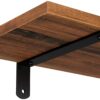 LWS04NB-4.jpg 2-Pak Væghylder 60x20x7 cm brun-sort