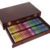 eng_pl_Painting-set-in-a-case-148pcs-15254_5 Stort malesæt i trææske med skuffe – 148 dele
