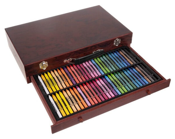 eng_pl_Painting-set-in-a-case-148pcs-15254_5 Stort malesæt i trææske med skuffe – 148 dele