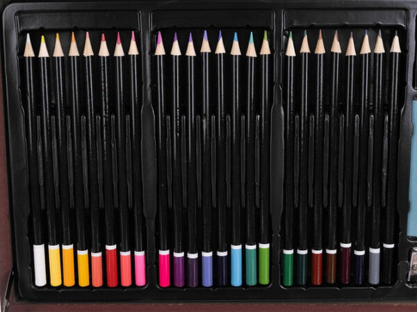eng_pl_Painting-set-in-a-case-148pcs-15254_8 Stort malesæt i trææske med skuffe – 148 dele